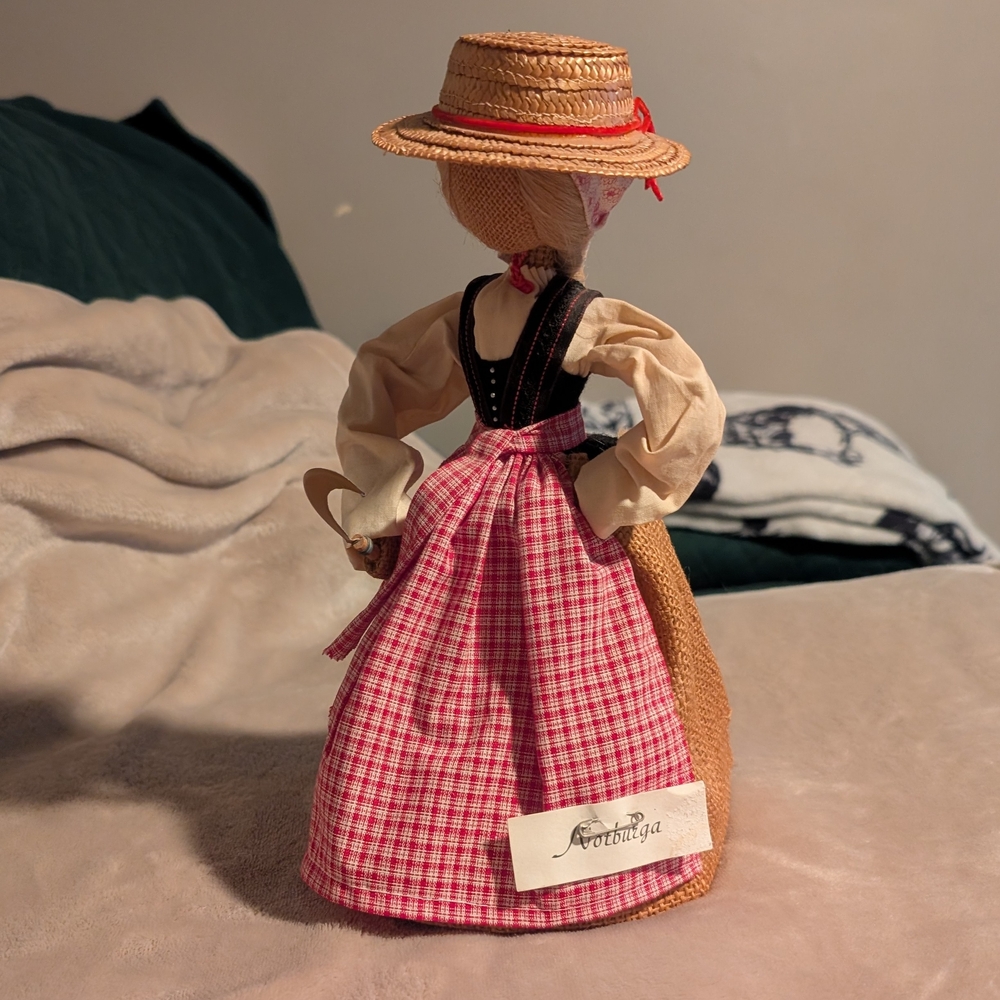 12 InchVintage Rack Doll West Germany Rustic Decor Collection Hand Made Clothing
